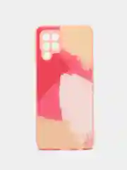 Пастельно-коралловый силиконовый чехол Samsung A03S, M32, A22, с защитой камеры, с защитой камеры