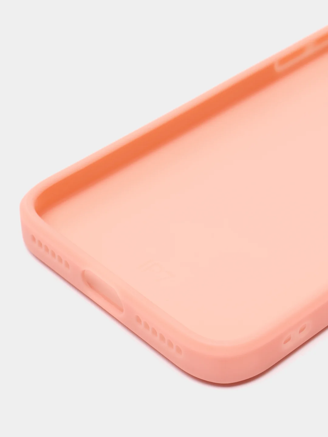 Пастельно-коралловый силиконовый чехол с защитой камеры для iPhone 7, 8, 13/Pro/Max,с рисунком из органического стекла