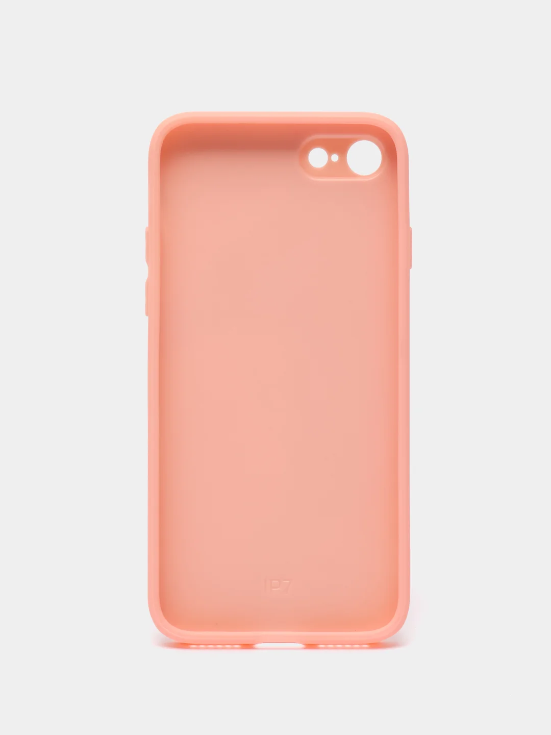Пастельно-коралловый силиконовый чехол с защитой камеры для iPhone 7, 8, 13/Pro/Max,с рисунком из органического стекла