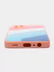 Розовый силиконовый чехол Samsung A03S, M32, A22, с защитой камеры, с защитой камеры