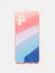 Розовый силиконовый чехол Samsung A03S, M32, A22, с защитой камеры, с защитой камеры
