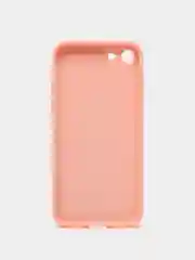 Розовый силиконовый чехол с защитой камеры для iPhone 7, 8, 13/Pro/Max,с рисунком из органического стекла
