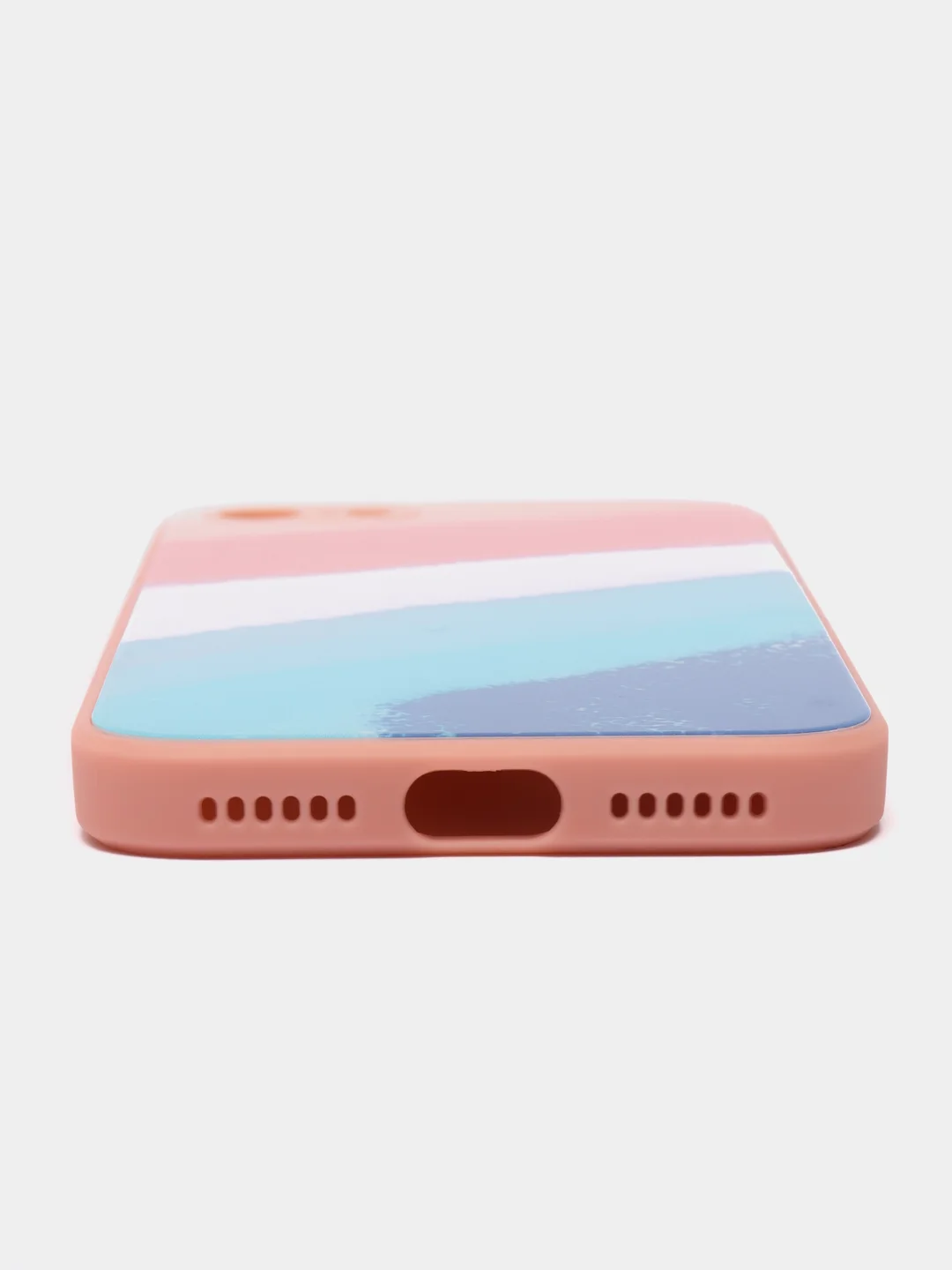 Розовый силиконовый чехол с защитой камеры для iPhone 7, 8, 13/Pro/Max,с рисунком из органического стекла