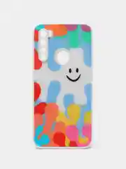 Белый силиконовый чехол с защитой камеры Xiaomi Redmi Note 8 21 рисунком,из органического стекла
