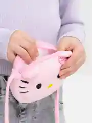 Розовый детская плюшевая сумка, через плечо
