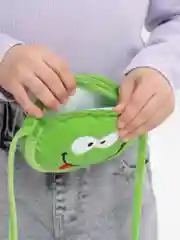 Зеленый детская плюшевая сумка, через плечо