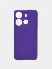 Фиолетовый чехол для Tecno Spark Go 2023 и Tecno Pop 7 Pro силиконовый, матовый, с защитой камеры
