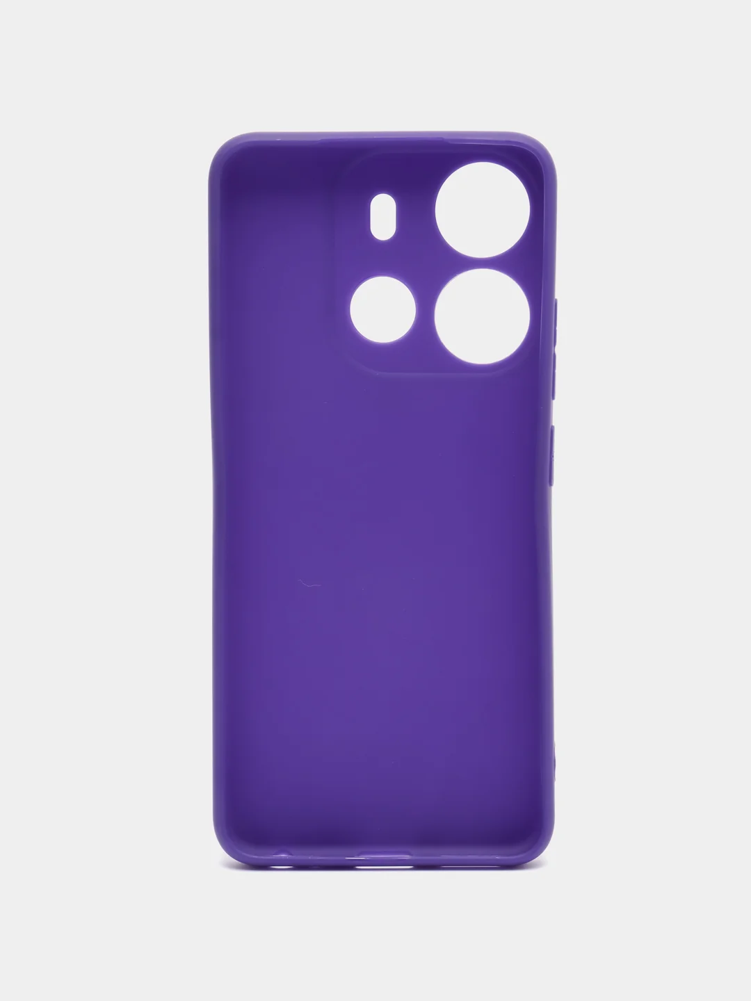 Фиолетовый чехол для Tecno Spark Go 2023 и Tecno Pop 7 Pro силиконовый, матовый, с защитой камеры