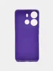 Фиолетовый чехол для Tecno Spark Go 2023 и Tecno Pop 7 Pro силиконовый, матовый, с защитой камеры