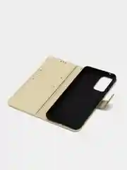Золотой чехол-книжка с магнитной застежкой для Samsung Galaxy A73, Самсунг Галакси А73