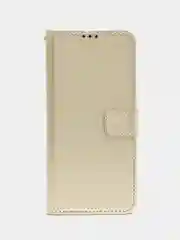 Золотой чехол-книжка с магнитной застежкой для Infinix HOT 12i (Инфиникс Хот 12 ай)