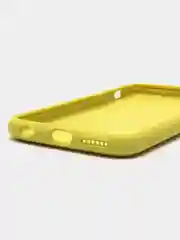 Желтый чехол для iPhone 12, 7+, 12 Pro Max, 11 Pro Max, XS Max, Silicone Case, с закрытым низом