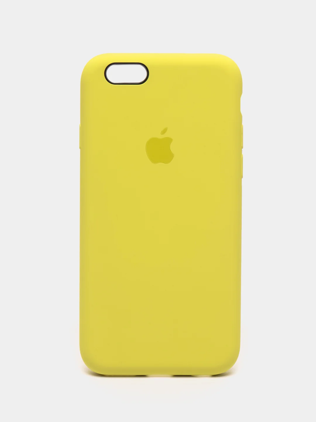 Желтый чехол для iPhone 12, 7+, 12 Pro Max, 11 Pro Max, XS Max, Silicone Case, с закрытым низом