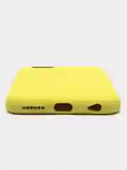 Желтый чехол для iPhone 12, 7+, 12 Pro Max, 11 Pro Max, XS Max, Silicone Case, с закрытым низом