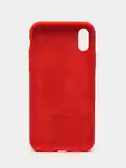 Красный чехол для iPhone 12, 7+, 12 Pro Max, 11 Pro Max, XS Max, Silicone Case, с закрытым низом