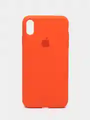 Оранжевый чехол для iPhone 12, 7+, 12 Pro Max, 11 Pro Max, XS Max, Silicone Case, с закрытым низом
