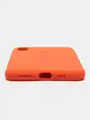 Оранжевый чехол для iPhone 12, 7+, 12 Pro Max, 11 Pro Max, XS Max, Silicone Case, с закрытым низом