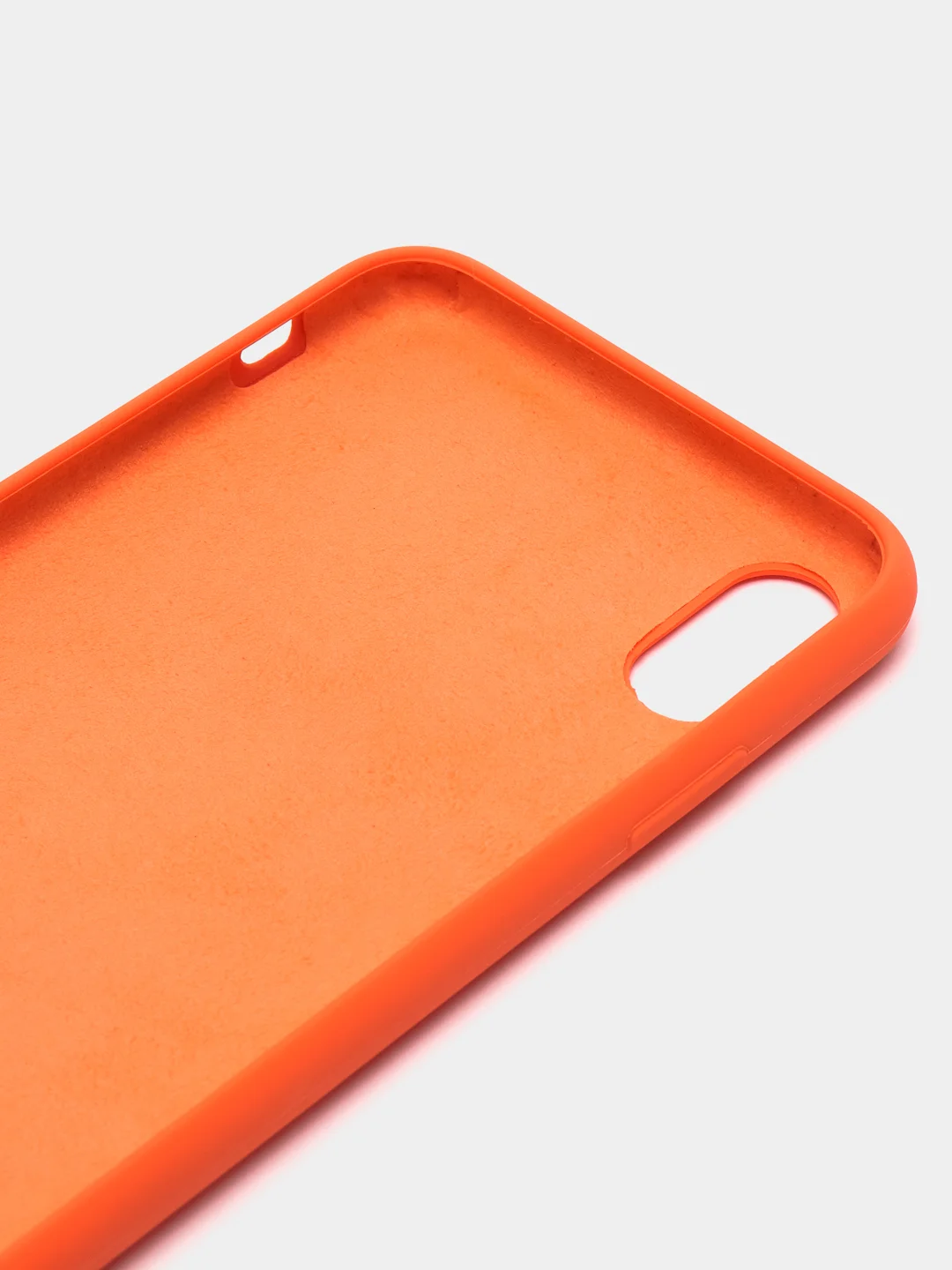 Оранжевый чехол для iPhone 12, 7+, 12 Pro Max, 11 Pro Max, XS Max, Silicone Case, с закрытым низом