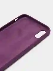 Пурпурный чехол для iPhone 12, 7+, 12 Pro Max, 11 Pro Max, XS Max, Silicone Case, с закрытым низом