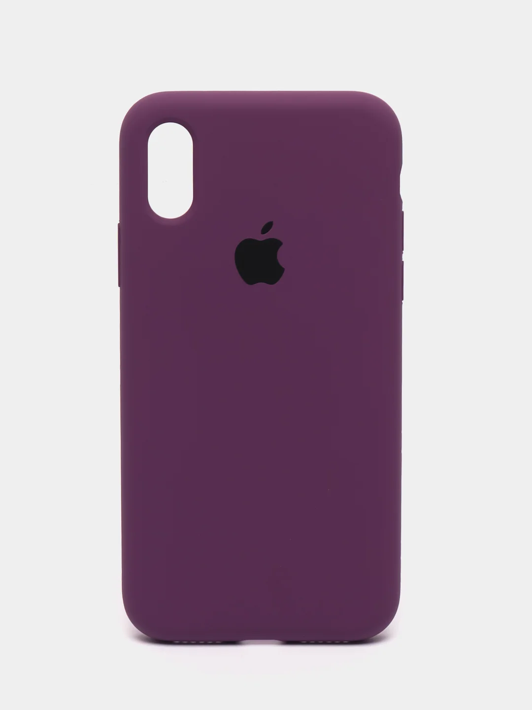 Пурпурный чехол для iPhone 12, 7+, 12 Pro Max, 11 Pro Max, XS Max, Silicone Case, с закрытым низом