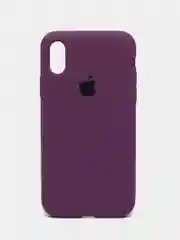 Пурпурный чехол для iPhone 12, 7+, 12 Pro Max, 11 Pro Max, XS Max, Silicone Case, с закрытым низом