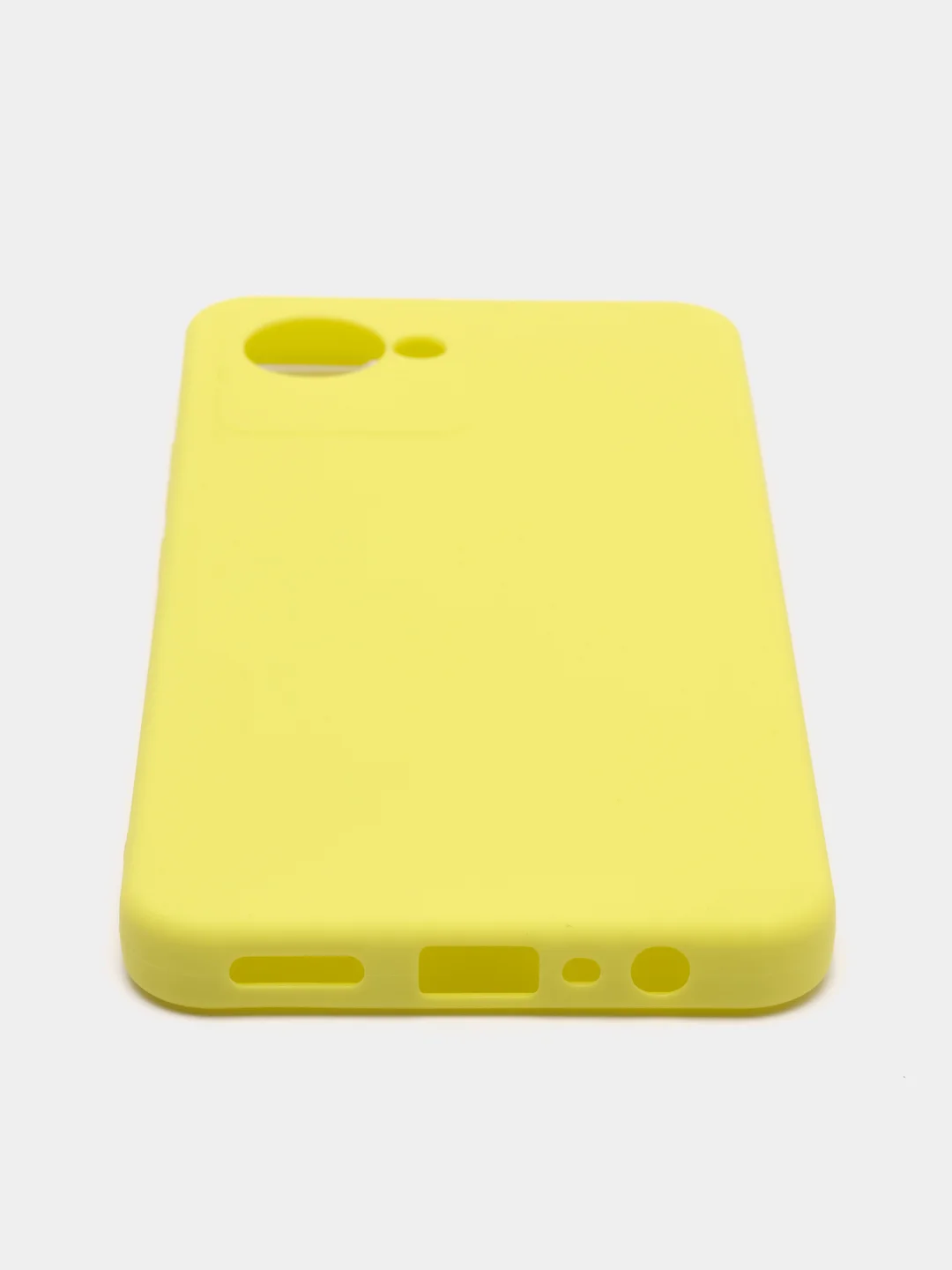 Лимонный чехол для Realme C30 / C30S / Narzo 50i PRIME / Реалми силиконовый, матовый, прозрачный