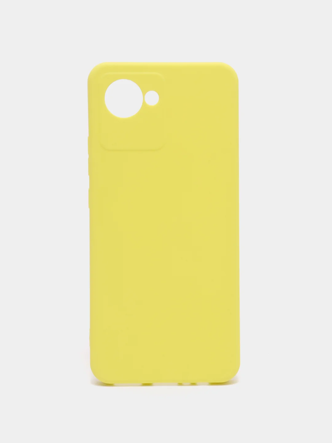 Лимонный чехол для Realme C30 / C30S / Narzo 50i PRIME / Реалми силиконовый, матовый, прозрачный