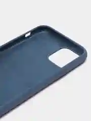 Синий меланж чехол для iPhone 12, 7+, 12 Pro Max, 11 Pro Max, XS Max, Silicone Case, с закрытым низом