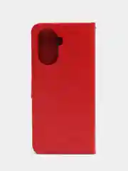 Красный чехол-книжка с магнитной застежкой для Huawei nova Y71 / Y70 / Y70 Plus (Нова у70 Плюс)