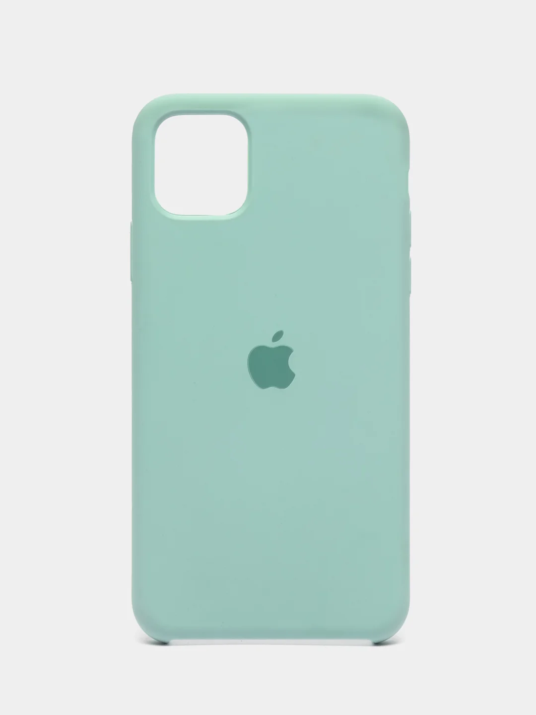 Бирюзовый чехол для iPhone 11, 6S, 7, 8, XR, 7+, XS Max, 11 Pro Max, Silicone Case, с открытым низом