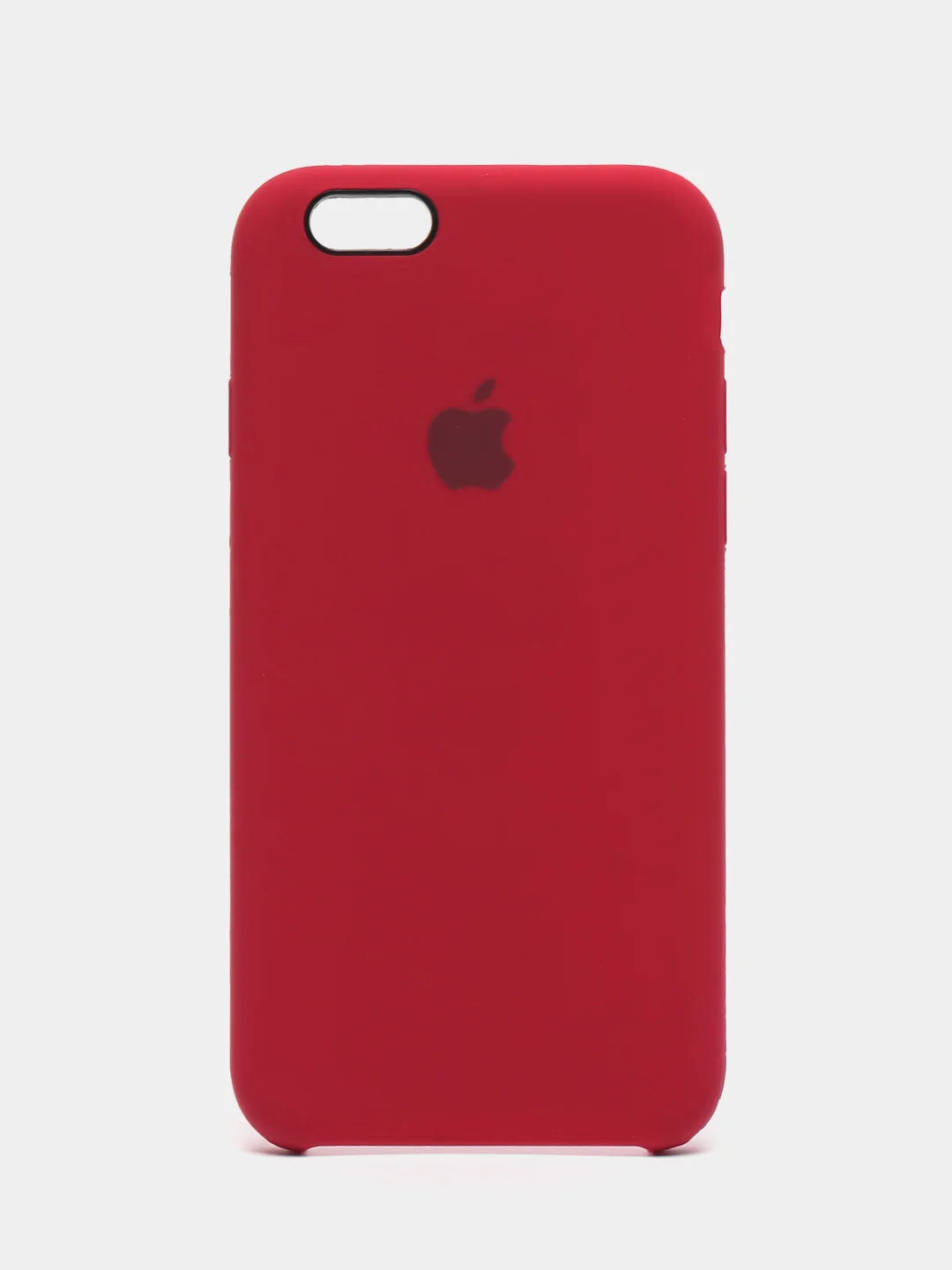 Бордовый чехол для iPhone 11, 6S, 7, 8, XR, 7+, XS Max, 11 Pro Max, Silicone Case, с открытым низом