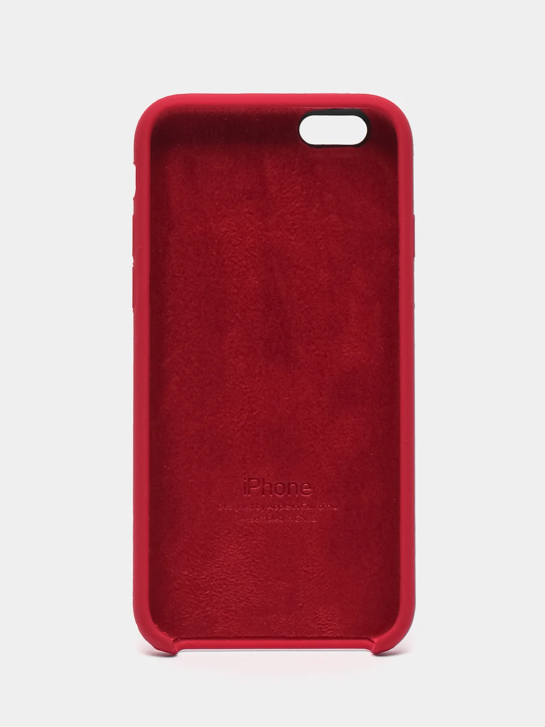 Бордовый чехол для iPhone 11, 6S, 7, 8, XR, 7+, XS Max, 11 Pro Max, Silicone Case, с открытым низом
