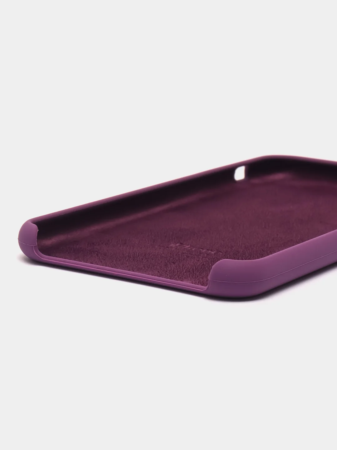 Пурпурный чехол для iPhone 11, 6S, 7, 8, XR, XS, 7+, 11 Pro Max, с открытым низом, Silicone Case