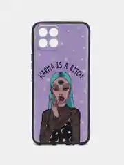 Пурпурный силиконовый чехол для Infinix Smart 6 HD, с принтом, с рисунком (Инфиникс Смарт 6 ХД)