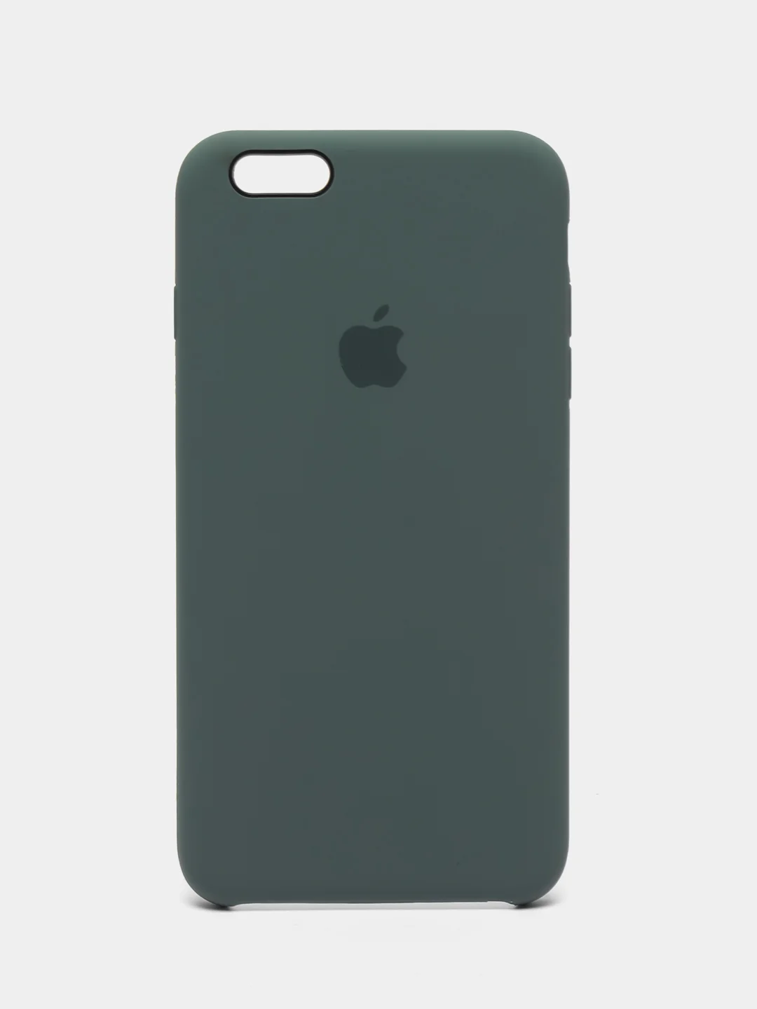 Тёмно-бирюзовый чехол для iPhone 11, 6S, 7, 5, XR, XS, 7+, 11 Pro Max, с открытым низом, Silicone Case