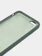 Тёмно-бирюзовый чехол для iPhone 11, 6S, 7, 5, XR, XS, 7+, 11 Pro Max, с открытым низом, Silicone Case