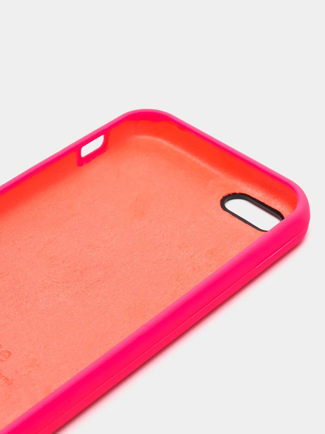 Фуксия чехол для iPhone 11, 6S, 7, 5, XR, XS, 7+, 11 Pro Max, с открытым низом, Silicone Case