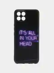 Серый силиконовый чехол для Infinix Smart 6 HD, с принтом, с рисунком (Инфиникс Смарт 6 ХД)