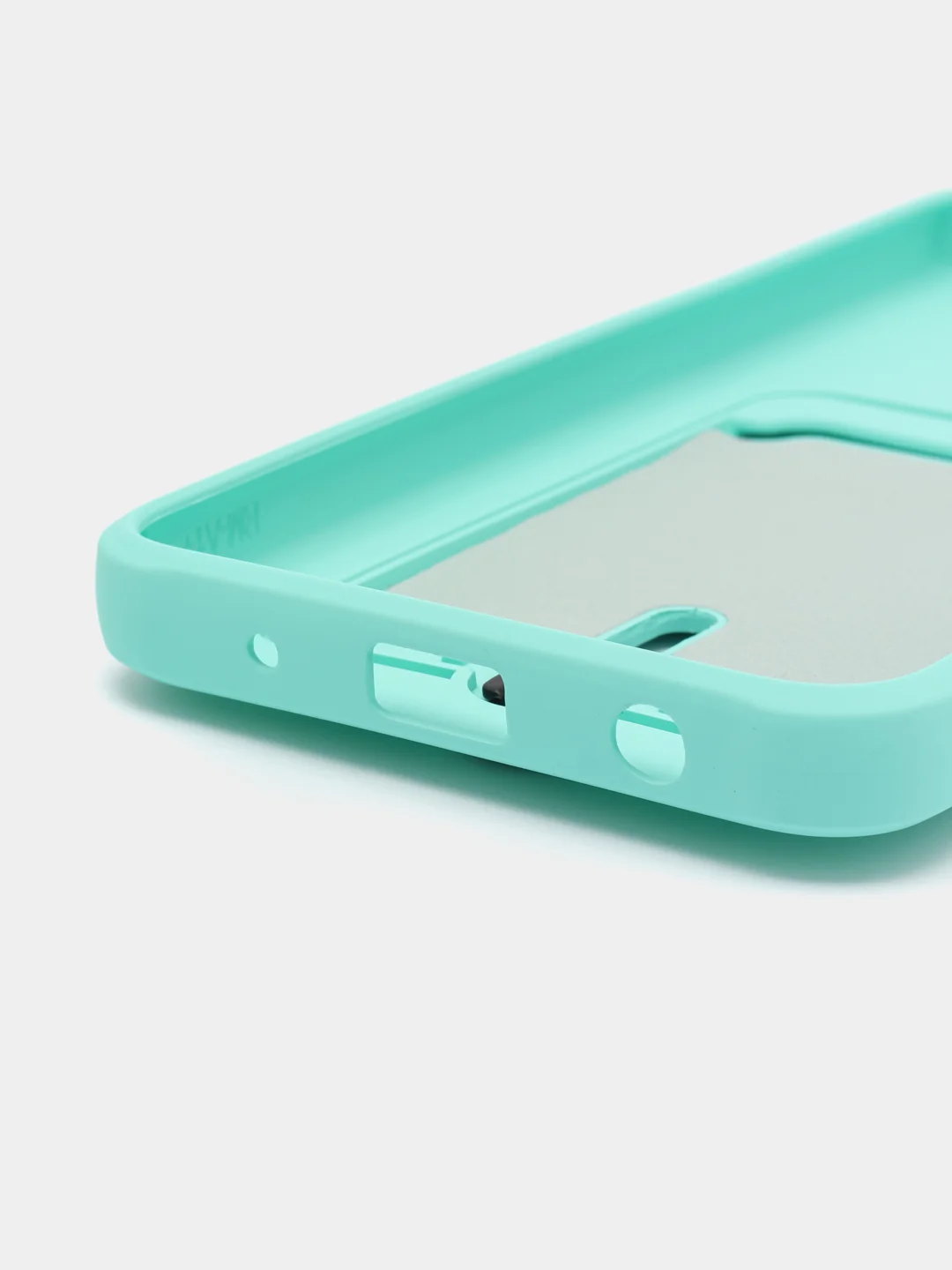 Бирюзовый чехол Xiaomi Redmi A1 Plus A2+ Poco C51 Редми А1 Плюс силиконовый, с карманом для карты