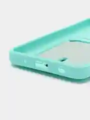 Бирюзовый чехол Xiaomi Redmi A1 Plus A2+ Poco C51 Редми А1 Плюс силиконовый, с карманом для карты