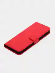 Красный чехол-книжка с магнитной застежкой для Infinix HOT 12i (Инфиникс Хот 12 ай)