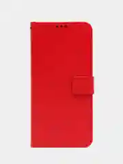 Красный чехол-книжка с магнитной застежкой для Infinix HOT 12i (Инфиникс Хот 12 ай)