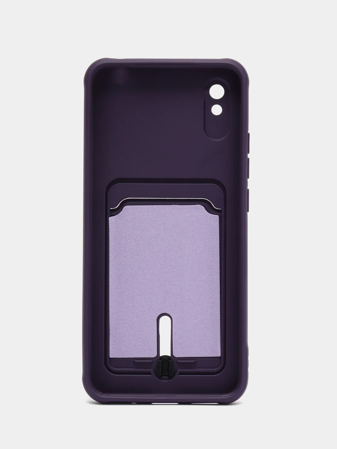 Пурпурный чехол Xiaomi Redmi 9A, Сяоми Редми 9А, силиконовый, с карманом для карты