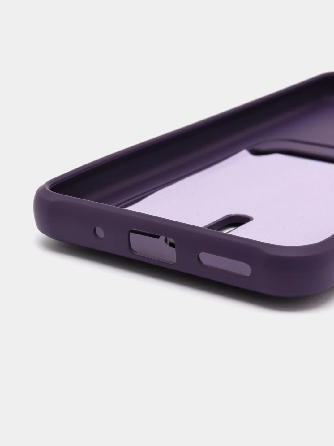 Пурпурный чехол Xiaomi Redmi 9A, Сяоми Редми 9А, силиконовый, с карманом для карты