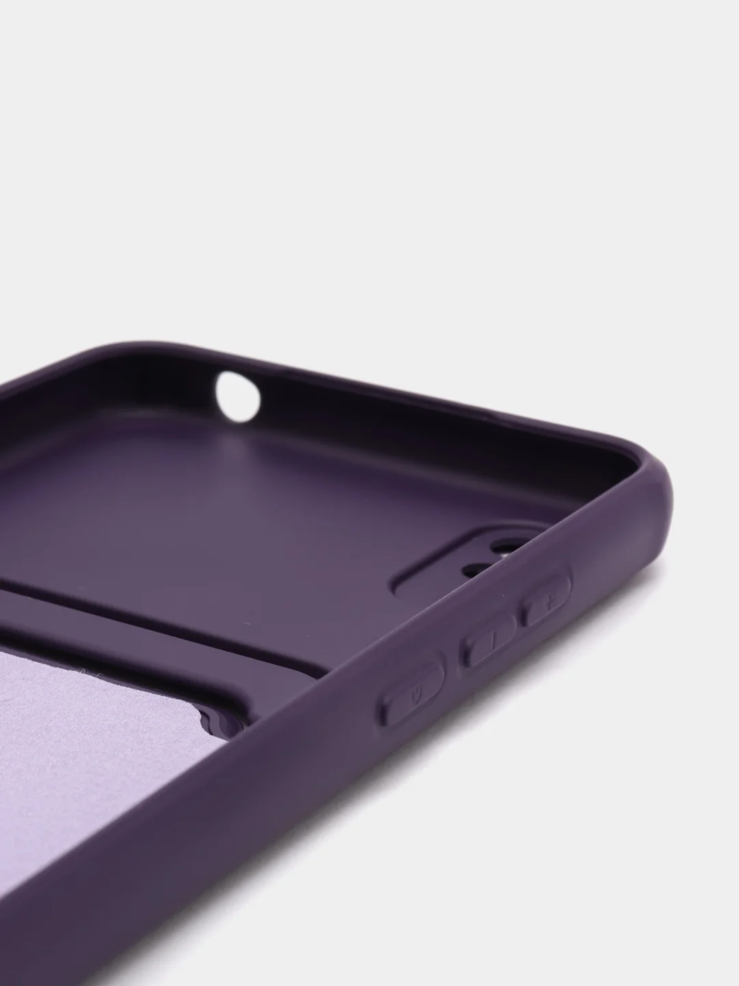 Пурпурный чехол Xiaomi Redmi 9A, Сяоми Редми 9А, силиконовый, с карманом для карты