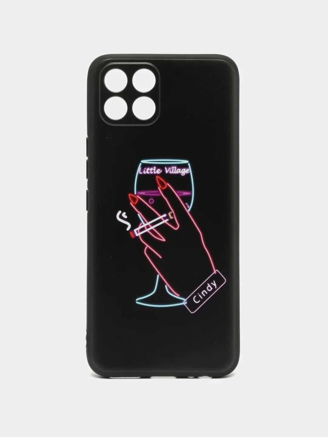 Голубой силиконовый чехол для Infinix Smart 6 HD, с принтом, с рисунком (Инфиникс Смарт 6 ХД)