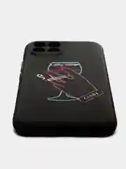 Голубой силиконовый чехол для Infinix Smart 6 HD, с принтом, с рисунком (Инфиникс Смарт 6 ХД)
