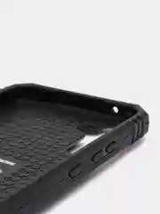 Черный чехол для Samsung Galaxy A34, противоударный, с металлической подставкой-кольцом