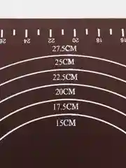 Коричневый коврик силиконовый для раскатки теста и выпечки l 5 цветов, 4 размера
