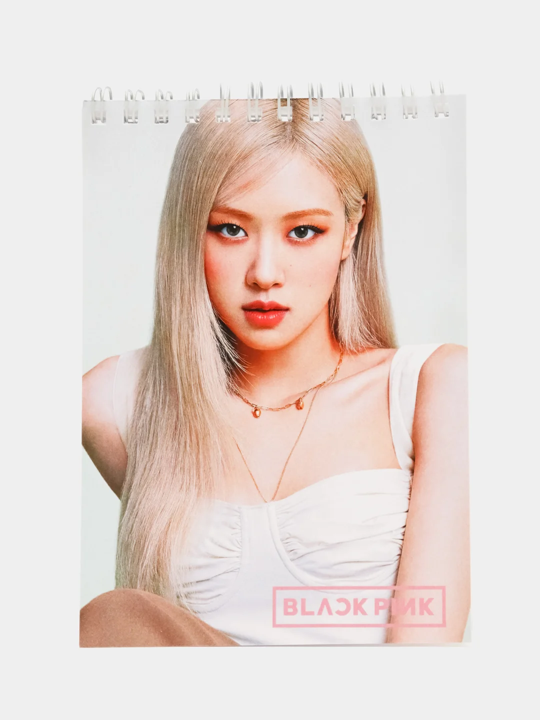 Белый блокнот K-Pop Black Pink